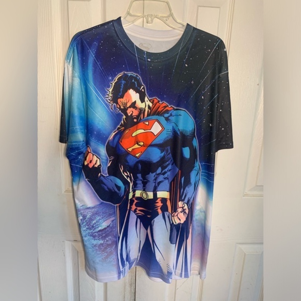 Mens XL‎ Superman DC Comics 3D Shirt